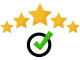 check mark with review stars 1536x1024 1